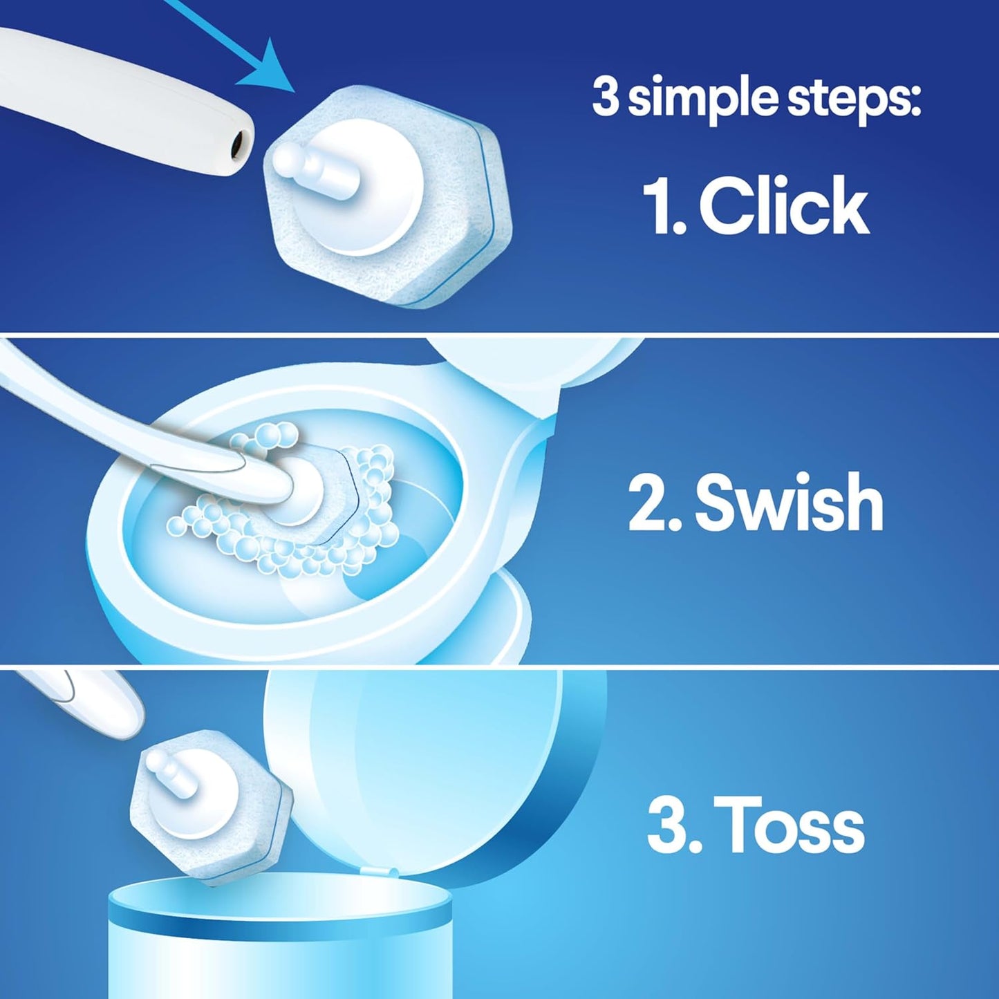 Clorox ToiletWand Disposable Toilet Cleaning System - ToiletWand, Storage Caddy and 16 Disinfecting ToiletWand Refill Heads (Package May Vary)