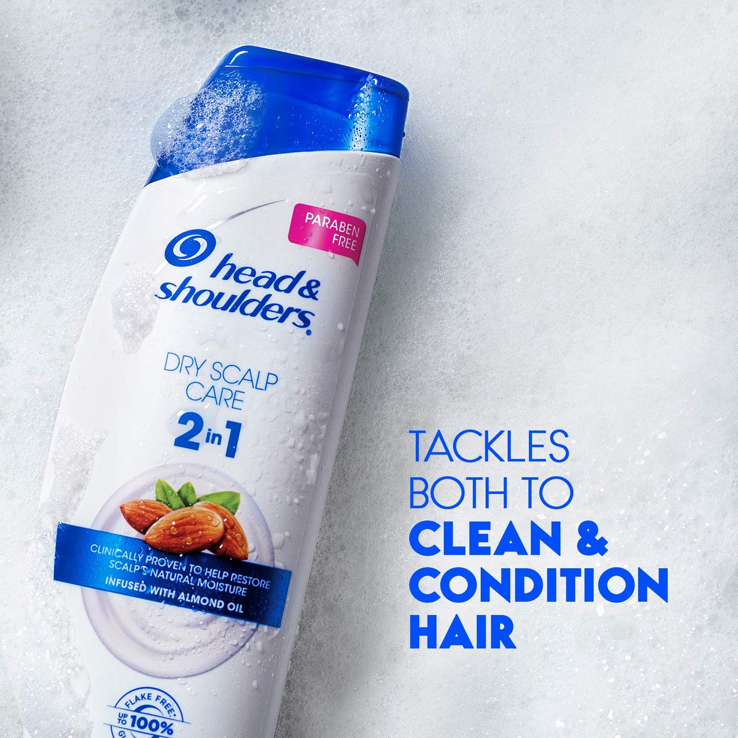 Head & Shoulders 2-in-1 Dandruff Shampoo and Conditioner Set, Advanced Dry Scalp Care, Anti Dandruff Treatment, Nourishing Almond Oil, Itch & Dryness Relief, Scalp Shield, 32.1 Fl Oz Each, 2 Pack