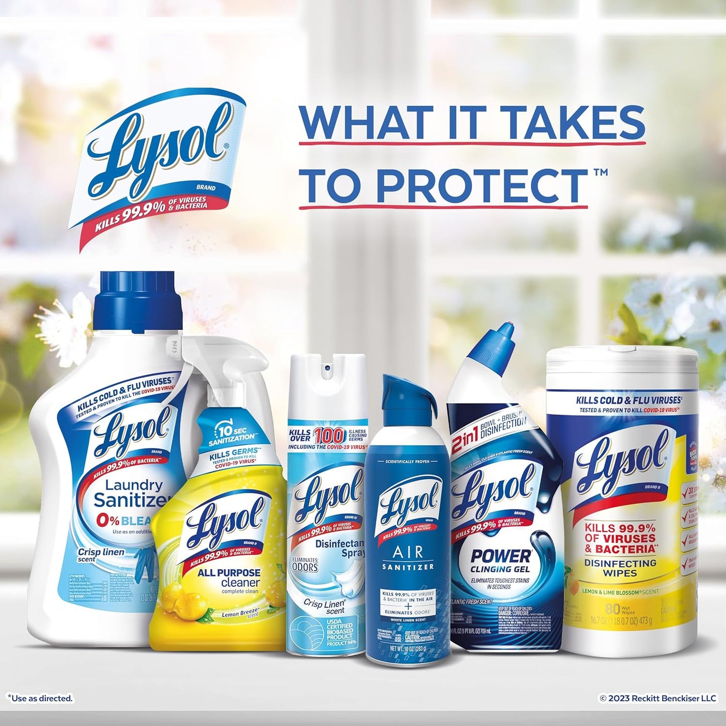 Lysol Disinfectant Spray, Sanitizing And Antibacterial Spray, For Disinfecting And Deodorizing, Early Morning Breeze, 19 Fl Oz (Pack Of 2), Packaging May Vary