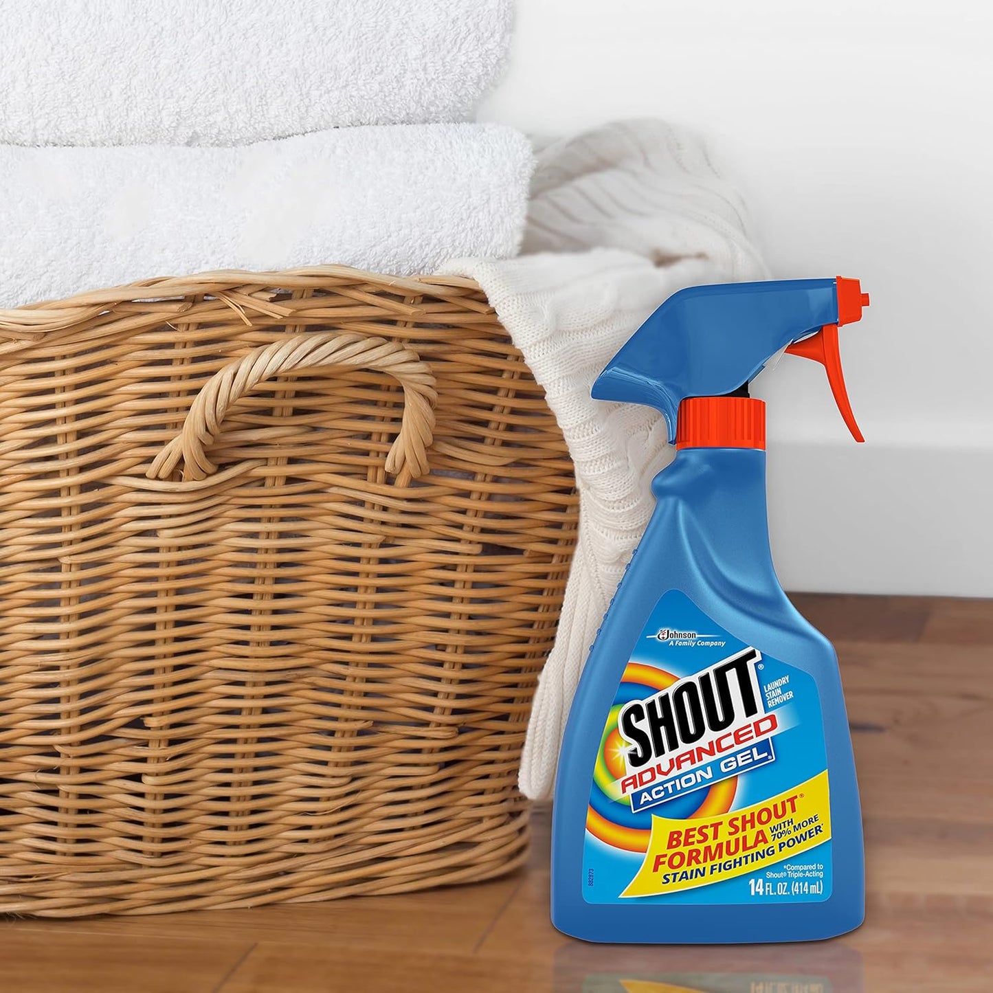 Shout Advanced Laundry Stain Remover Gel, Breaks Down 100+ Types of Tough Stains - 22oz Spray