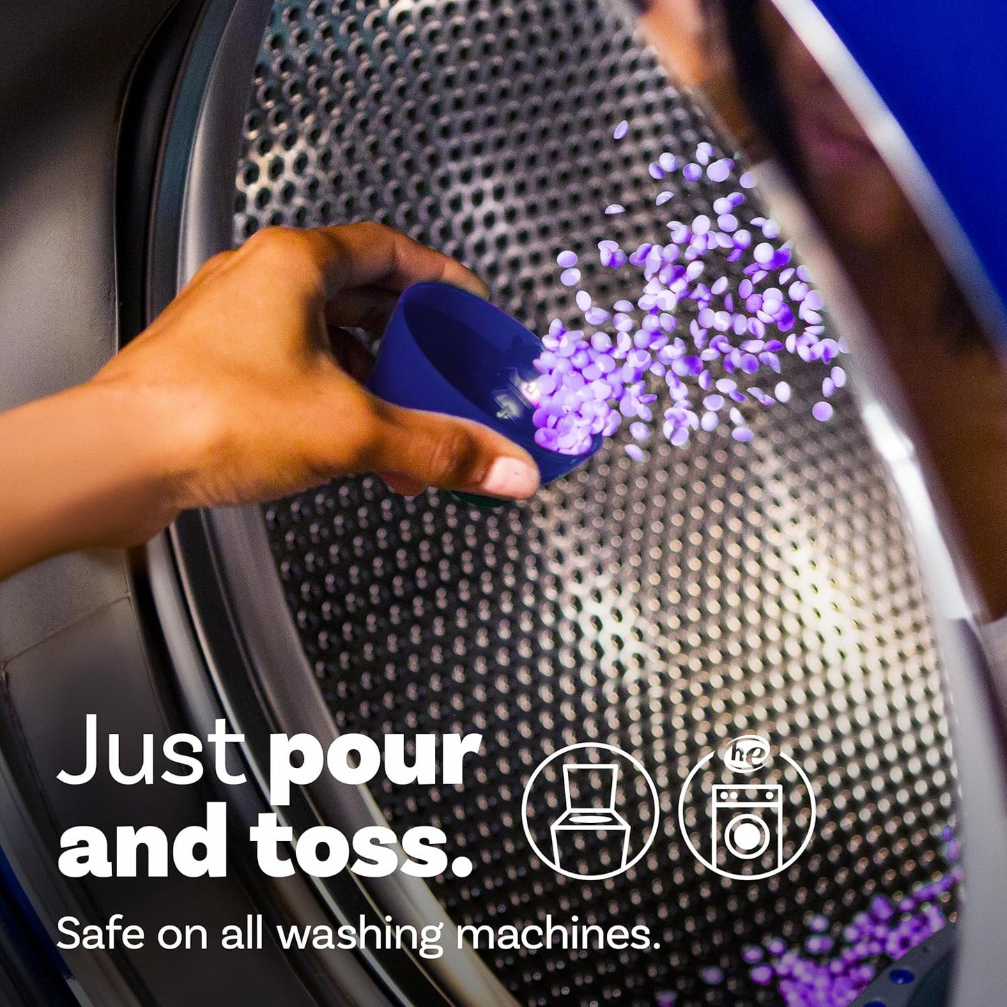 Downy Infusions In Wash Scent Booster Beads, CALM, Soothing Lavender and Vanilla Bean Scent, 24 oz Laundry Beads