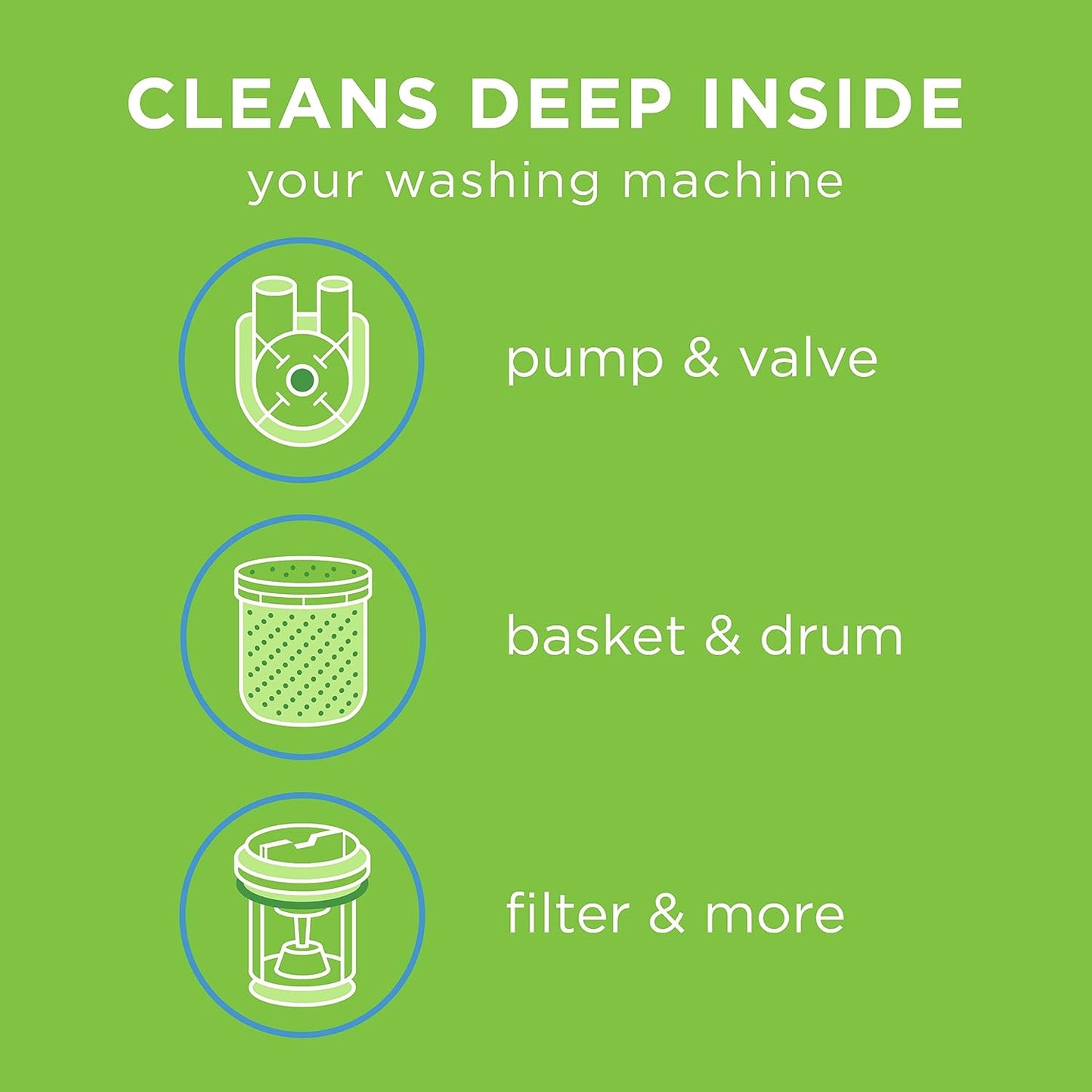Affresh Washing Machine Cleaner, Cleans Front Load and Top Load Washers, Including HE, 6 Tablets