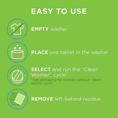 Affresh Washing Machine Cleaner, Cleans Front Load and Top Load Washers, Including HE, 6 Tablets