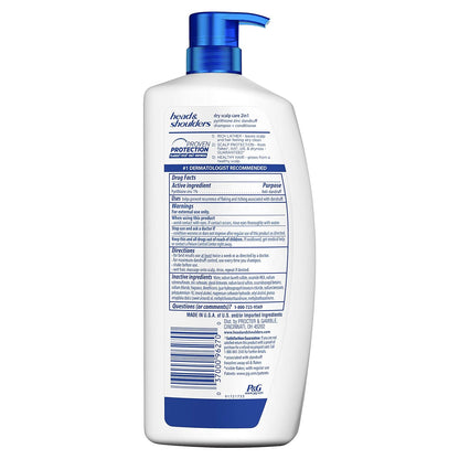 Head & Shoulders 2-in-1 Dandruff Shampoo and Conditioner Set, Advanced Dry Scalp Care, Anti Dandruff Treatment, Nourishing Almond Oil, Itch & Dryness Relief, Scalp Shield, 32.1 Fl Oz Each, 2 Pack