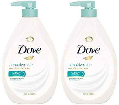Dove Hypoallergenic Body Wash To Moisturize Sensitive Skin Body Wash For Sensitive Skin Sulfate And Paraben Free 34oz